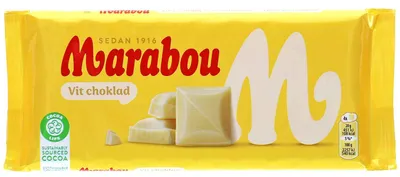 Produktbild von Marabou Vit Choklad 180g