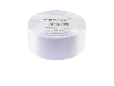 Immagine prodotto di Nastro di raso bianco 38mmx32m