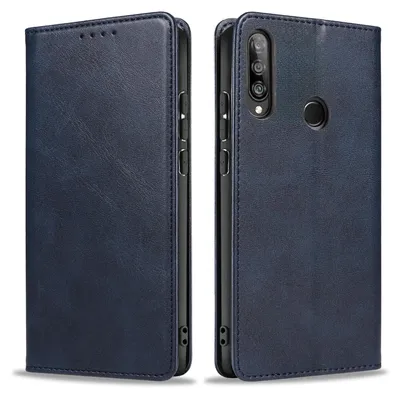 Produktbild von Handyhülle für Huawei P30 Lite Kunstleder Flip Cover Hülle Klapphülle Case Kartenfach Farbe: Blau