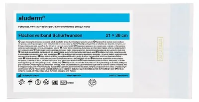 Produktbild von aluderm® Flächenverband Schürfwunden groß | Packung (1 Stück)