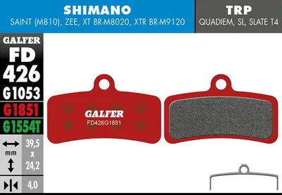 Produktbild von Galfer FD426 Beläge G1851 Mischung für Shimano Tektro TRP FD426G1851
