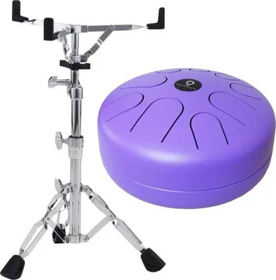 Image de Aquadrum Air NBC Natural Born Chillers Handpan Tongue Steel Drum avec support Pearl S-830