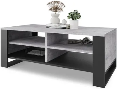 Produktbild von Meble Pitus Couchtisch ST12 90x50 cm mit Stauraum – Beton