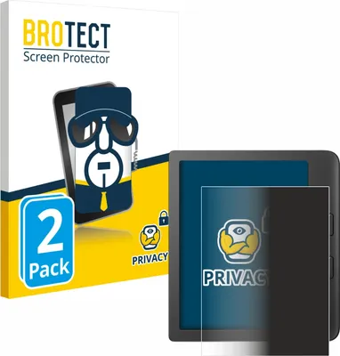 Produktbild von 2x BROTECT Sichtschutzfolie für Tolino Vision 6 / 5 Anti-Spy Privacy Sichtschutz Blickschutz Folie Blaulicht-Schutz