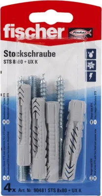 Produktbild von Fischer 90481, 4 Stück(e)