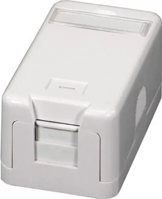 Produktbild von Keystone Verteilerbox Aufputz, 1-Port -- Staubschutz selbstschließend