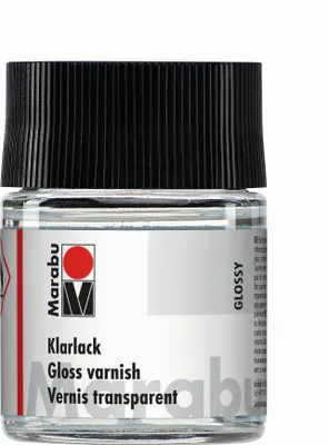 Obrázok produktu pre Bezfarebný lak Marabou, vysoký lesk, 50 ml, v nádobke