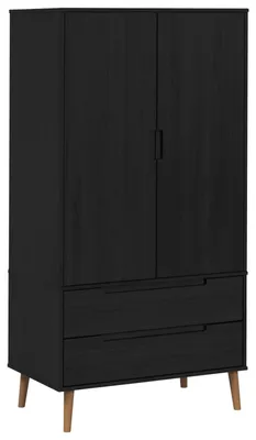 Obrázok produktu pre vidaXL Šatníková skriňa MOLDE, čierna, 90 x 55 x 175 cm