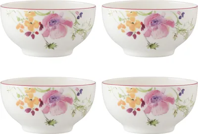 Produktbild von 4er Set Müslischalen Mariefleur Basic French-Bol oval Porzellan Villeroy & Boch