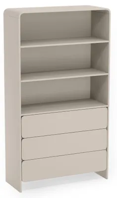 Produktbild von Selsey LUMMO - Regal mit 3 schubladig, Kaschmir, 100 cm