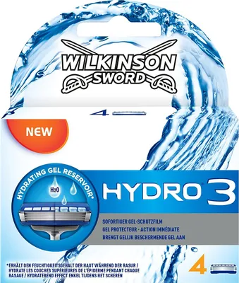 Produktbild von Wilkinson Sword Hydro 3 Rasierklingen - 4 Nachfüllklingen