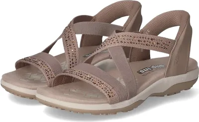 Produktbild von Skechers Damen Sandalen SUMMER SPARKLE Taupe Textil Synthetik Mix Größe: 37