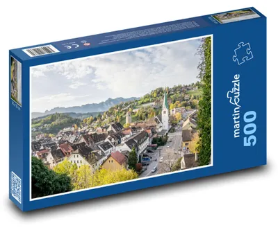Obrázek produktu pro Puzzle 500 Feldkirch - Vorarlbersko, Rakousko - martinpuzzle