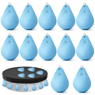 Imagen del producto de Cubiertas para piscinas: 12 pesos y 3 bolsas de agua de 35 x 24 cm