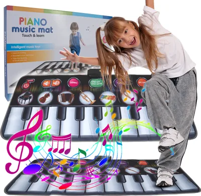 Produktbild von MalPlay Musikmatte Tanzmatte interaktive Spielzeug Viele Modi Keyboard Kinder ab 3 Jahren, gelb