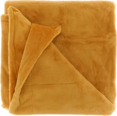 Produktbild von Unique Living – Plaid Klaas – 150 x 200 cm – Honig