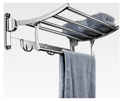 Produktbild von Wandmontierter Handtuchhalter aus Edelstahl, 40 cm, gebürstet