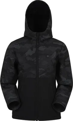 Obrázek produktu pro Mountain Warehouse - Dětská softshellová bunda "Exodus" MW213 (140) (Black)