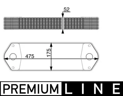 Produktbild von MAHLE CLC 11 000P Ölkühler Motoröl für SCANIA P,G,R,T - series L,P,G,R,S - series 4 - series