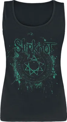 Produktbild von Slipknot Top Damen Smoke Star schwarz Band-Merch, Bands, Horror 100% Baumwolle S