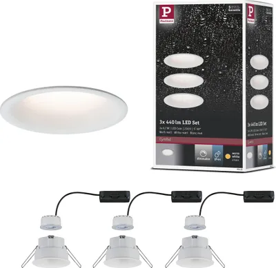 Produktbild von Paulmann LED Einbauleuchte Cymbal 3er-Set