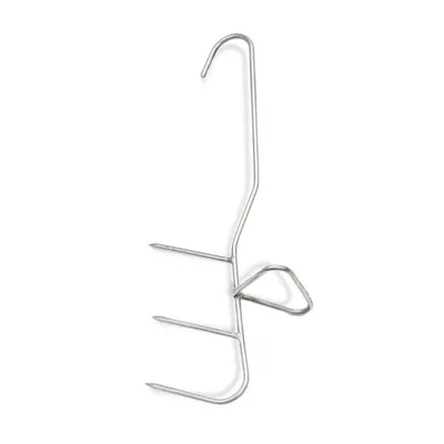 Obrázek produktu pro Háčky na ryby k uzení - Nerezová ocel - 21 cm - Tři háčky