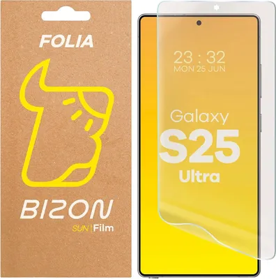 Produktbild von Matte Folie für Galaxy S25 Ultra, Bizon Glass Film Sun, 1 Stück