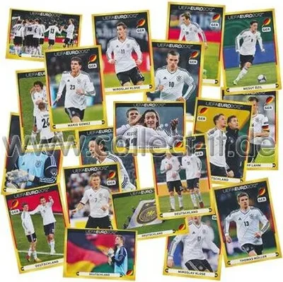 Produktbild von Panini EM 2012 - Deutschland-Poster Sondersticker - Komplettset (20 Sticker)