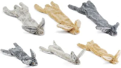 Produktbild von Karlie Hundespielzeug Plüschspielzeug Flatino Hase, Farbe:beige, Größe:30 cm