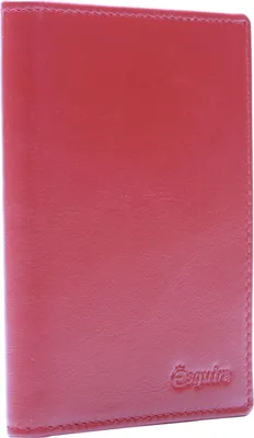 Image de Esquire étui pour carte d'identité New Silk Passport Card Holder Red rouge foncé