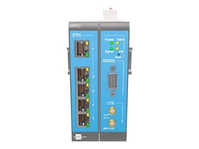 Immagine prodotto di Insys Microelectronics MoRoS MRO-L210 router cablato 10 Gigabit Ethernet, 100 Gigabit Ethernet Blu, Grigio, Bianco