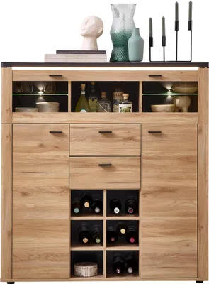 Produktbild von Innostyle Tina Highboard inkl. LED-Beleuchtung 128x139 cm
