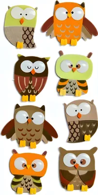 Image de HEYDA 203780713 Stick-On's-Mix chouettes 75 x 165 cm