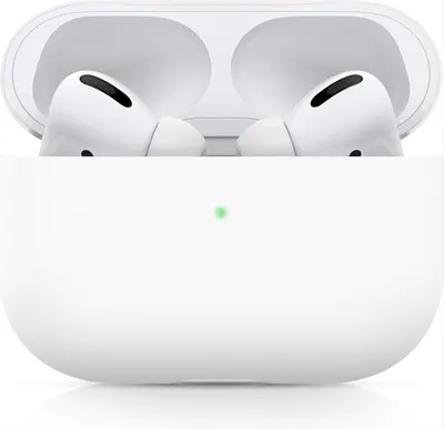 Obrázok produktu pre CHPN – Puzdro na AirPods – Puzdro na AirPods Pro – Silikónové ochranné puzdro – Puzdro na AirPodsy – Kompatibilné s Apple AirPods Pro – Biele