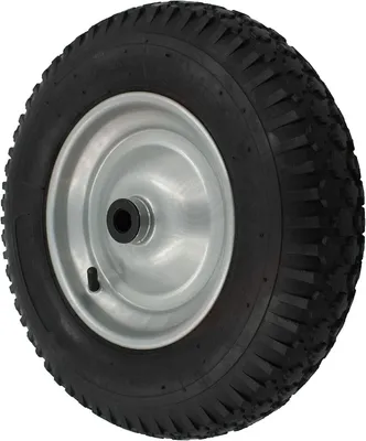 Produktbild von Luftrad mit Stahlblechfelge und Rollenlager, Ø 400 mm, Breite 100 mm, Achs-Ø 25 mm