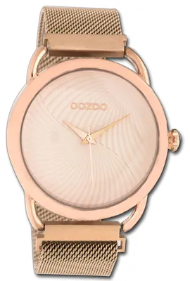 Obrázek produktu pro Hodinky Oozoo pro ženy, zlatá barva, kovový pásek, quartzový strojek, analogové zobrazení, model D3UOC10697