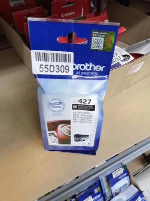 Produktbild von Brother LC-427BK, Standardertrag, Schwarz, Tinte auf Pigmentbasis, 1 Stück(e), 3000 Seiten, Einzelpackung