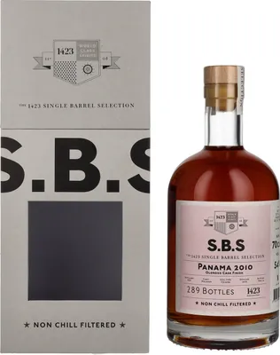 Produktbild von 1423 S.B.S PANAMA Oloroso Cask Finish 2010 54% Vol. 0,7l in Geschenkbox