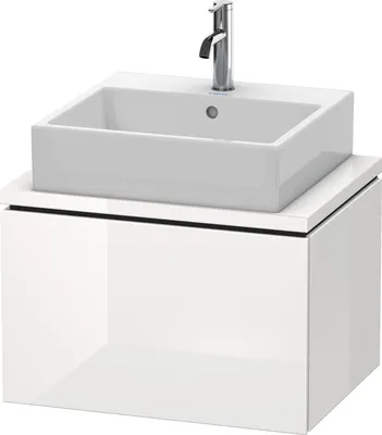 Produktbild von Konsolenunterschrank L-CUBE 400x620x477mm weiß matt weiß matt