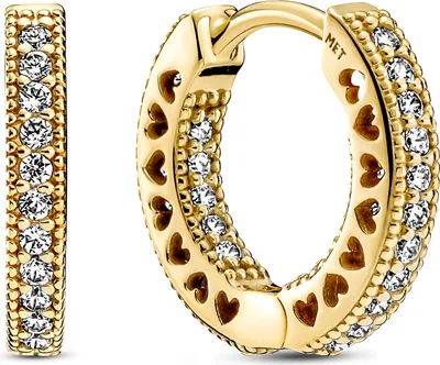 Immagine prodotto di Orecchini Pandora con cuore di pavé 266317C01 Orecchini
