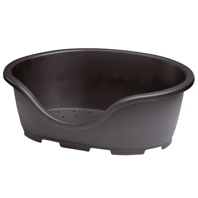 Produktbild von Hunde Kunststoff Liegekorb Domus schwarz, Format:Außenmaß 102 x 67 cm