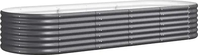 Obrázek produktu pro vidaXL Zvýšené lůžko Pozinkovaná ocel 224x80x36 cm Antracitová