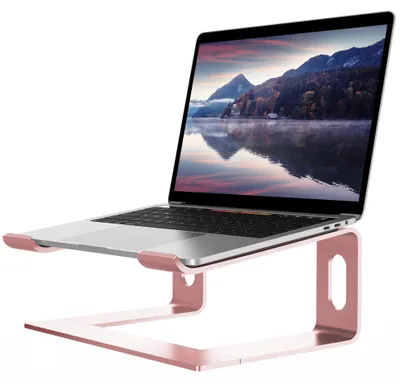 Productafbeelding van Aluminium Laptopstandaard voor 10-15.6 Inch Laptops in Roze