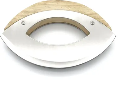 Produktbild von Handliches Wiegemesser aus Edelstahl mit Holzgriff
