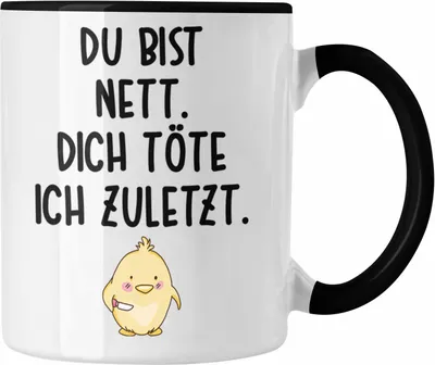 Produktbild von Trendation - Lustige Tasse Kollege Kollegin Geschenk Lustiger Spruch Kaffeetasse Sprüche Sarkasmus Tassen mit Sprüchen (Schwarz)