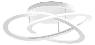 Produktbild von Yara P/P C 30W LED 1300lm 3000K Weiße Deckenleuchte aus Aluminium und Silikon - Gealuce Dimmbar mit Phasenanschnitt und Druckknopf
