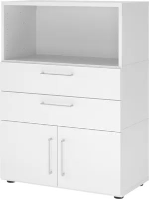 Produktbild von bümö flexi Aktenschrank mittel mit Schubladen - Nachbildung: Weiß