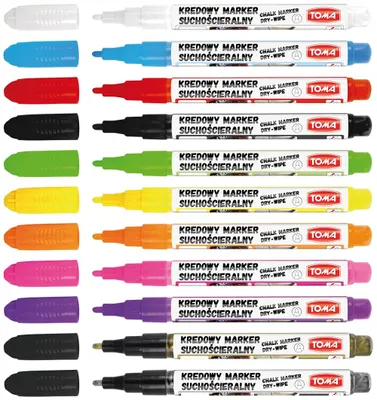 Produktbild von Toma TO-297 Kreidemarker trocken abwischbar 1,5mm grün
