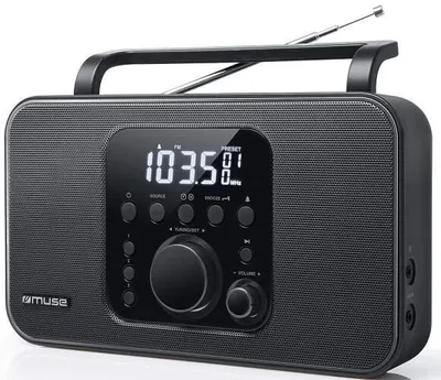 Immagine prodotto di Radio portatile analogica nera Muse M091R