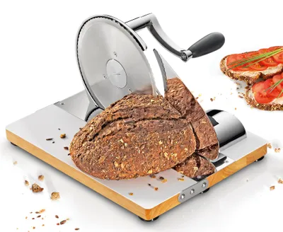 Produktbild von Zassenhaus Brotschneidemaschine VINTAGE, manuell, chrom